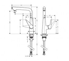 MONOMANDO COCINA TALIS SELECT S HANSGROHE